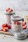 Kilner Parfait & Overnight Oats Jar Set, 350ml Glass Breakfast Jar with Spoon